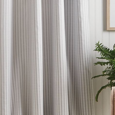 Ticking Stripe Curtains, Grey Drapes, Tab Curtains, Striped Curtains, Nursery Curtains, Rod Pocket Curtain Panels, Rod Pocket Curtains, Ticking Stripe, Curtain Panels