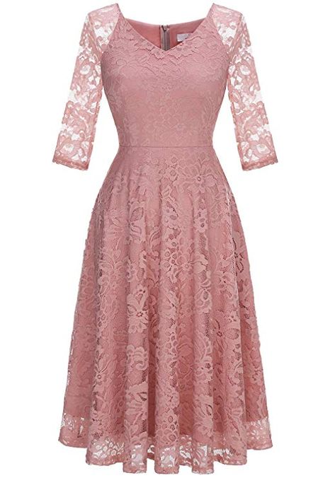 Amazon.com: Dressystar Long-Sleeve A-Line Lace Bridesmaid Dress Midi for Wedding Formal Party: Clothing Bridesmaid Dress Midi, Bridesmaid Dresses Midi, Midi Wedding Dress, Casual Dresses For Teens, Midi Bridesmaid Dress, Lace Bridesmaid Dress, Formal Dresses For Teens, 파티 드레스