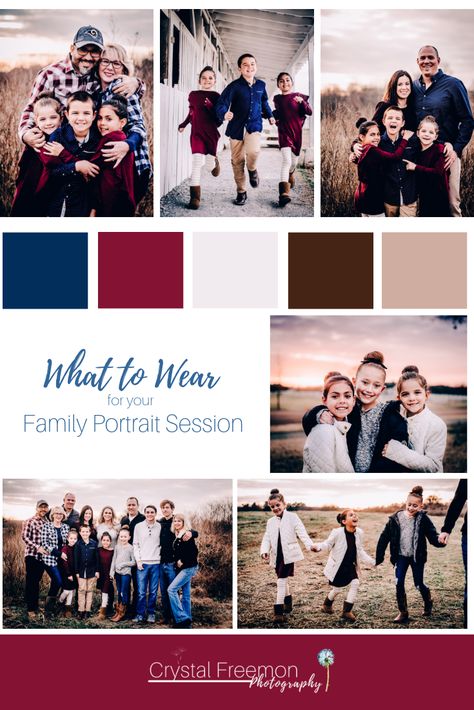 I was so impressed with how this large multi-family group coordinated their clothing for their photo session. Love the colors and textures. Burgundy, Blue, Wine, Brown, Cream.   #whattowear #familyphotography #springhilltn   Nashville Family Photographer in Spring Hill, TN Clothing, clothes and outfits for family photos. Wardrobe choices for pictures Crimson And Navy Family Pictures, Wine Dress Family Photos, Fall Multi Family Pictures Outfits, Colors For Family Pictures Winter, Family Photo Maroon Outfits, Family Picture Outfits Maroon, Cranberry And Navy Family Photos, Family Photo Outfits Maroon Navy, Burgundy And Blue Family Pictures