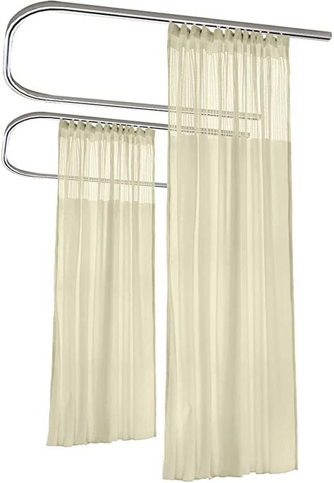 cololeaf 12ft Wide x 7ft Tall Flat Hooks Hospital Curtain Cubicle Medical Curtains - Hospital Bed, Room Divider Privacy Curtain, in Bean Customizable Hospital Curtains, Hospital Bed, Medical Office Design, Privacy Curtains, Plain Curtains, Stylish Curtains, Cubicle, Bed Curtains, Curtain Designs