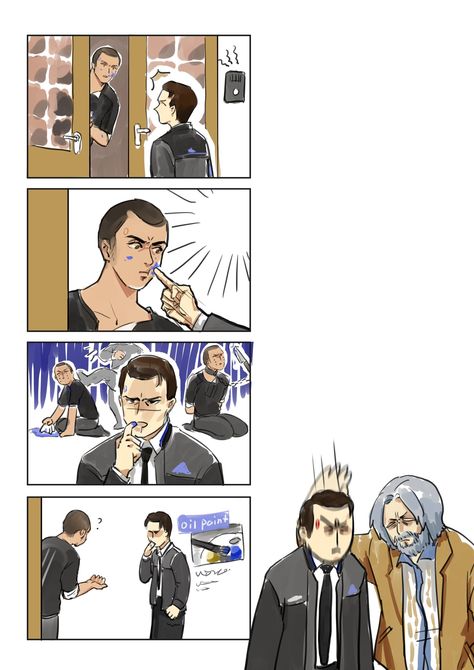 cony-yokolic on Twitter: "Some previous works #DBH #Markus #DetroitBecomingHuman… " Dbh Markus, Dbh Fanart, Dbh Memes, Detroit Become Human Game, Detroit Art, Detroit: Become Human, Quantic Dream, Detroit Become Human Connor, Splatoon Comics