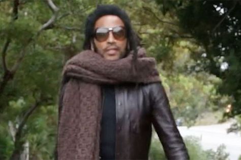 Lenny Kravitz Brings Back His Iconic Big Scarf to Launch His TikTok Account on First Day of Fall [Video] Eclectic Wardrobe, Fall Video, Super Models, Brown Scarf, First Day Of Fall, Big Scarf, Tiktok Account, Original Supermodels, Fun Video