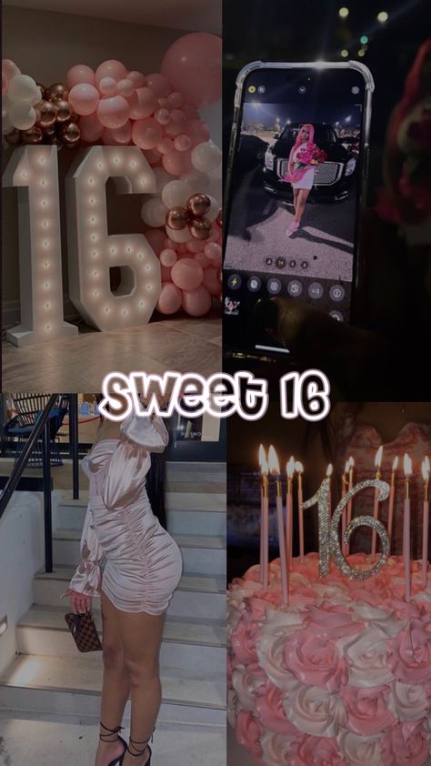 Sixteenth Birthday Outfit Ideas, Baddie Sweet 16, Birthday Nails 16 Year, Sweet 16 Outfits Baddie, Sweet 16 Hotel Party Ideas, Dream Sweet 16, Sweet Sixteen Aesthetic, 15 Photoshoot, Sweet Sixteen Party Themes