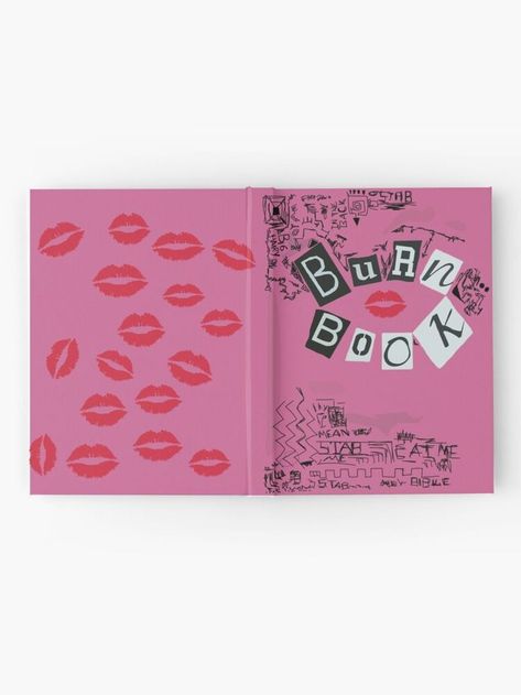 Burn Book Cover Ideas, Burned Paper Art, Burn Book Yearbook, Mean Girls Scrapbook, Burn Book Aesthetic, Burn Book Ideas, Burn Book Cover, Mean Girls Rules, Burn Book Ideas Pages