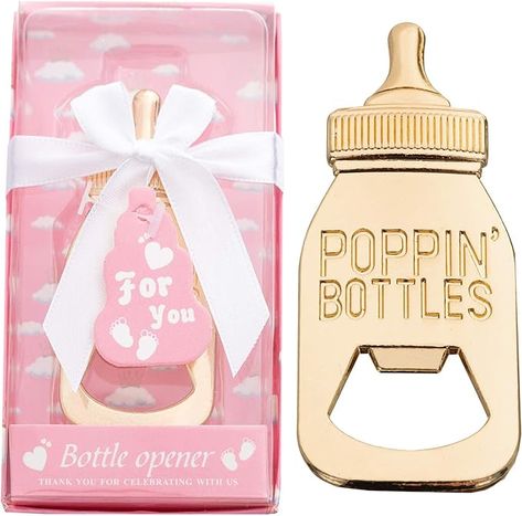 Amazon.com: 24 Packs Poppin Bottle Openers for Baby Shower Favors,Gifts,Boy Baby Shower Return Gifts Decorations and Blue Souvenirs : Beauty & Personal Care Pregnant Recipes, Elephant Baby Shower Girl, Baby Shower Souvenir, Baby Shower Wildflower, Baby Shower Giveaways, Coffee Baby Shower, Baby Shower Thank You Gift, Shower Gifts For Guests, Gender Reveal Favors