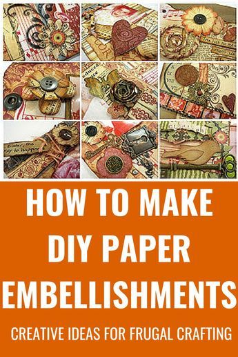 10 creative ideas to make your own DIY paper embellishments for every craft project, card or scrapbook page Creative Ideas To Make, Scrapbook Embellishments Diy, Junk Journal Embellishments, Embellishments Diy, Baby Scrapbook Pages, Journal Embellishments, Paper Embellishments, Embellishment Diy, Card Embellishments