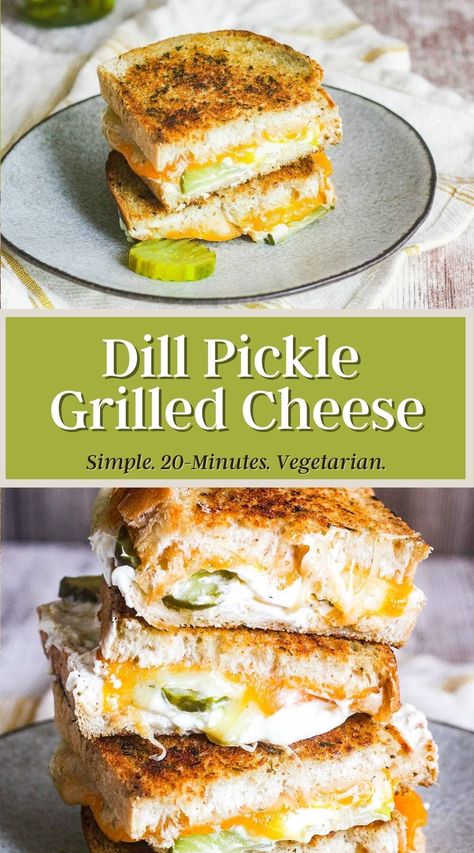 Fresh Mozzarella Sandwich Recipe, Strange Food Recipes, Weird Pickle Recipes, Gourmet Sandwich Ideas, High Food Munchies, Pickles With Cheese, Gourmet Sandwich Recipes, Pickle Grilled Cheese, Sandwich Specials