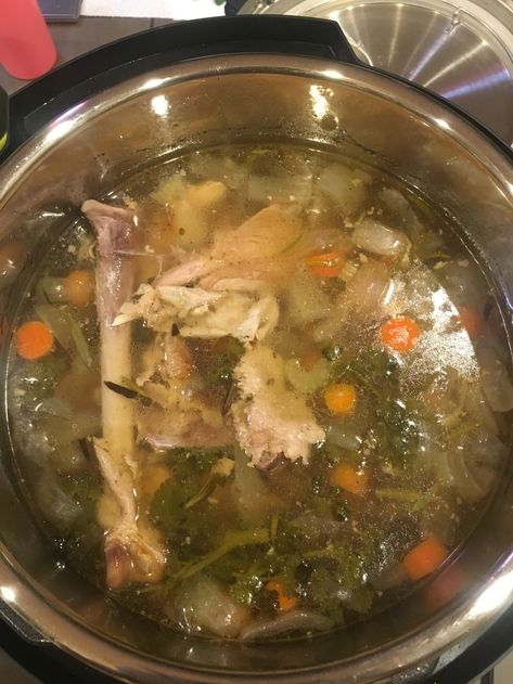 Making Broth From Turkey, Instant Pot Turkey Carcass Broth, Instant Pot Bone Broth Turkey, Turkey Broth With Bones Instapot, Instant Pot Turkey Soup From Bones, Making Soup From Turkey Bones, What To Do With Turkey Bones, Turkey Bone Broth Instant Pot, Turkey Bone Broth Soup