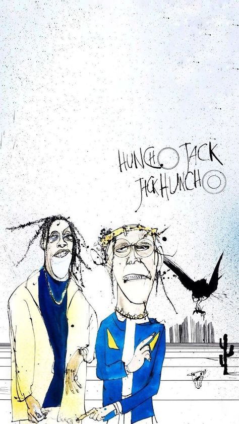 Huncho Jack, Travis Scott Iphone Wallpaper, Rap Album Covers, Free Beats, Jack Jack, Rap Albums, Rap Aesthetic, Jack And Jack, Black And White Wallpaper