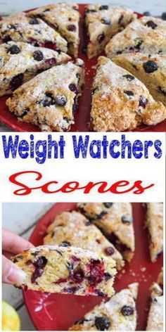 Super EASY Weight Watchers scones! WW friendly breakfast, WW treat, snack or dessert . Simple WW recipes for yummy lemon blueberry scones - WW recipe! Weight Watchers blueberry scones. Great Weight Watchers breakfast everyone will love - Weight Watchers scones recipe for a healthy food. WW scones makes a perfect Weight Watchers recipes idea. Great WW breakfast food idea. Check out this tasty recipe with #smartpoints #weightwatchers Weight Watcher Snacks, Lemon Blueberry Scones, Weight Watchers Muffins, Weight Watcher Desserts, Ww Breakfast, Bbq Desserts, Breakfast Pastry, Ww Recipe, Weight Watchers Meal Plans