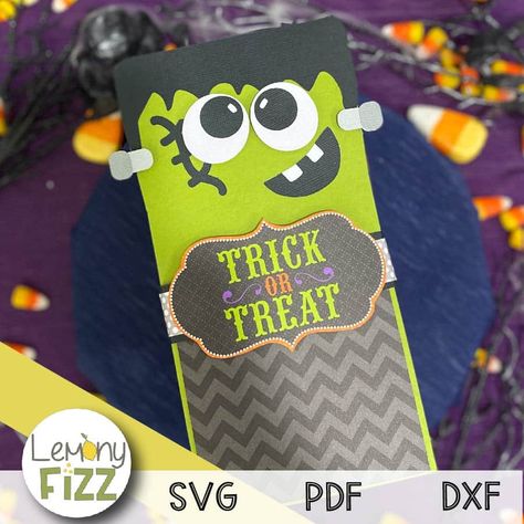 Frankenstein Party, Popcorn Wrappers, Halloween Popcorn, Halloween Character, Craft Stash, Card Making Supplies, Halloween Craft, Craft Tutorial, Patterned Paper