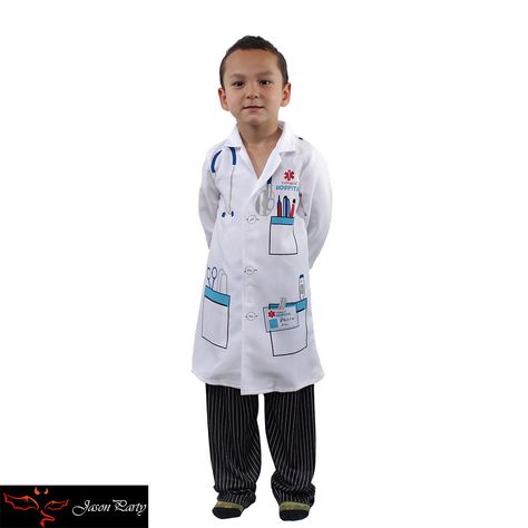 Doctor Costume Kids, Mad Scientist Costume, Scientist Costume, Career Costumes, Toddler Costumes Girl, Halloween Costume Toddler Girl, White Lab Coat, Surgeon Doctor, Doctor Costume