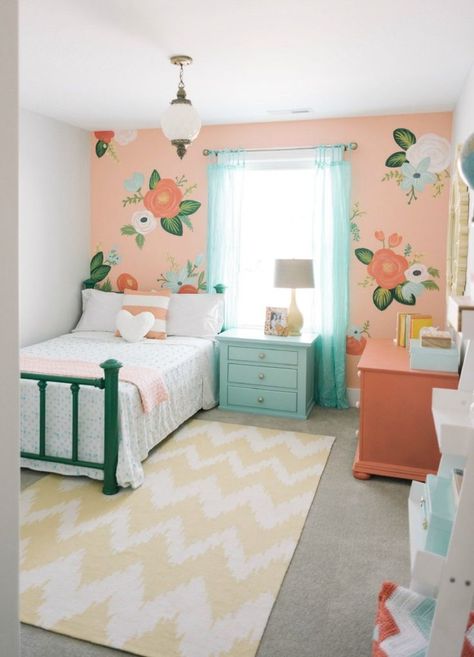 Girls Bedroom Furniture, Cool Kids Bedrooms, House Of Turquoise, Bedroom Trends, Shared Bedroom, Toddler Rooms, Girl Bedroom Designs, Toddler Bedrooms, Big Girl Rooms