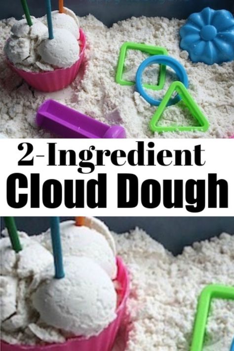 Dough Sensory Play, Moon Dough, Sensory Dough, Teacher Apron, Cloud Dough, Sensory Ideas, House Games, Kid Projects, Fine Motor Skills Activities