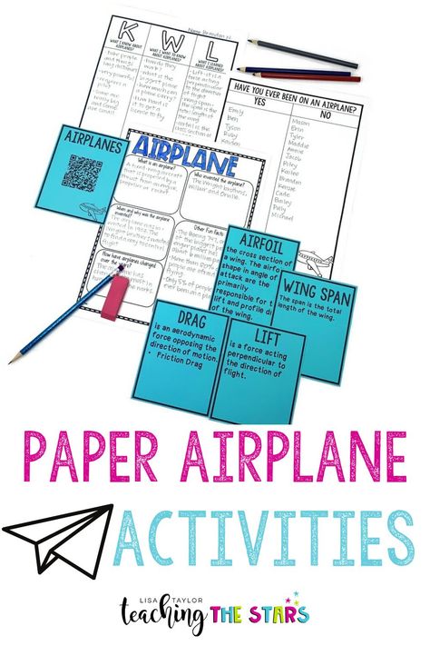 Paper Airplane Challenge, Airplane Classroom, Easy Stem Projects, Math Project Based Learning, Steam Activities Elementary, Airplane Activities, Gifted Students, Lisa Taylor, Steam Ideas