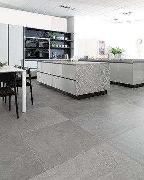 “Rodano Silver - Available at Ceramo Tiles The Rodano range is an excellent alternative to concrete, replicating the design and etchings of raw cement” Farmhouse Rugs Living Room, Marble Kitchen Island, Tile Floor Living Room, Grey Kitchen Floor, Grey Floor Tiles, Living Room Tiles, Floor Tile Design, Room Tiles, Grey Flooring