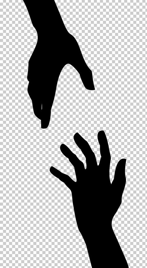 A Hand Reaching Out Drawing, Drawing Hand Reaching Out, Hand Sillouhette, Black Hands Drawing, Black And White Hand Drawing, Hand Silhouette Art, 2 Hands Reaching Out, Hand Reaching Down, Arm Reaching Out Drawing