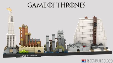 LEGO Game of Thrones skyline [3] | This MOC is design in the… | Flickr Lego Game Of Thrones, Winterfell Castle, Lego Tatooine Moc, The Red Keep, Game Of Thrones Monopoly, Game Of Thrones Lego Moc, Castle Black, Rivendell Lego Set, Lego Rivendell