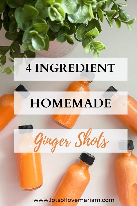 Easy Homemade Ginger Shot: Boost Your Immune System — Lots of Love Mariam Ginger Shot Recipe, Ginger Shots, Healthy Juicer Recipes, Healthy Breakfast On The Go, Health Tonic, Ginger Shot, Gut Health Recipes, Juicer Recipes, Boost Your Immune System