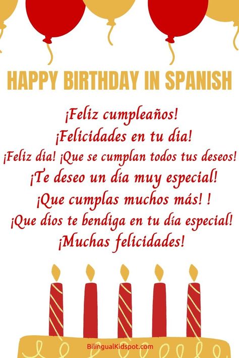 How to Say Happy Birthday in Spanish Happy Birthday Song Lyrics, Happy Birthday Lyrics, Spanish Birthday Wishes, Happy Birthday Dear Sister, Happy Birthday Dear Friend, Happy Birthday In Spanish, Happy Birthday Uncle, Happy Birthday Nephew, Happy Birthday Cousin