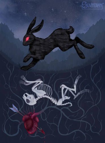 Black Rabbit Art, Black Rabbit Of Inle, Rabbit Anatomy, The Circle Of Life, Rabbit Tattoos, Watership Down, Black Rabbit, Currently Reading, Rabbit Art