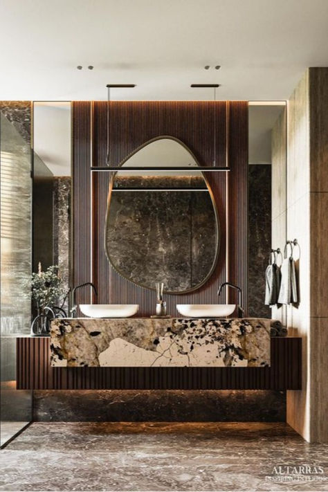 Indulge in elegance and sophistication with this exquisite luxury bathroom vanity unit designed for your home. Luxury Toilet Design, Bathroom Vanity Lighting Ideas, Vanity Lighting Ideas, Double Sink Bathroom Ideas, Luxury Vanity, Luxury Bathroom Vanity, Bathroom Sink Decor, Bathroom Vanity Unit, Modern Bathroom Sink