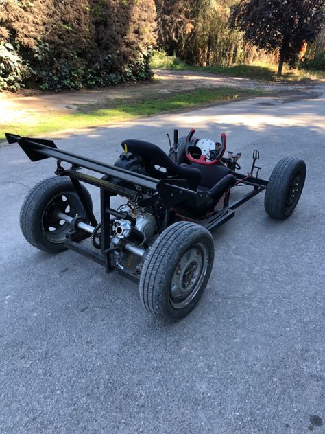 Shopping Cart Go Kart, Go Kart Ideas, Gokart Plans, Go Kart Off Road, Custom Go Karts, Drift Go Kart, Go Kart Steering, Go Kart Designs, Drift Kart