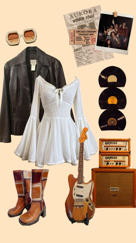 #70s #daisyjonesandthesix #rocknnroll Disco Inspired Outfits, Daisy Jones Aesthetic, Travel Vegas, Western Cottagecore, 70s Clothes, Moda Hippie, Aesthetic Memes, Grandma Fashion, 70s Inspired Fashion