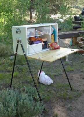 Chuck Box Plans, Camp Kitchen Box, Kangoo Camper, Chuck Box, Kitchen Box, Kombi Home, Camping Items, Diy Camping, Camping Table