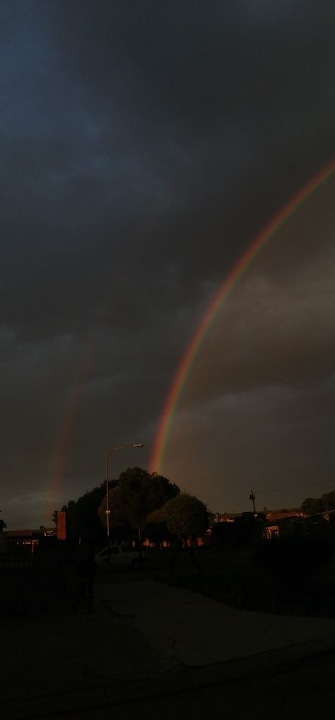 Rainbow In Black Background, Rainbow Dark Wallpaper, Rainbow Dark Aesthetic, Dark Rainbow Wallpaper, Dark Rainbow Aesthetic, Night Rainbow, Dark Rainbow, Villain Aesthetic, Rainbow Photography