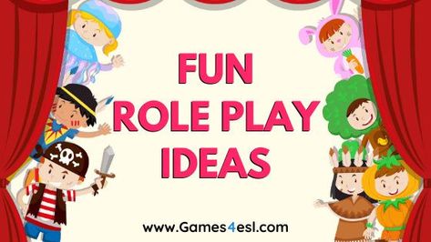 Check out these five fun and imaginative role play ideas for students. Plus useful tips on how to successfully teach role plays in your class. Preschool Role Play Ideas, Debate Topics For Kids, Role Play Scripts, Drama Club Ideas, Drama Scripts, Play Scripts For Kids, Role Play Ideas, Esl Beginners, Role Play Scenarios