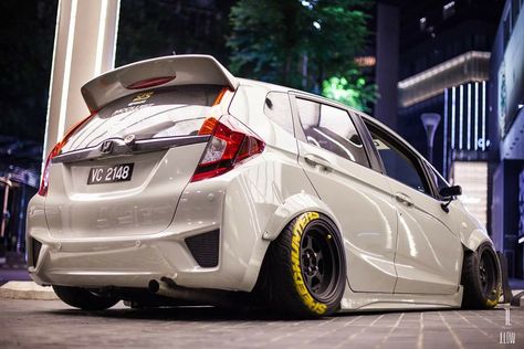 Honda Jazz Rs Modified, Honda Fit Custom, Jazz Gk, Jazz Gk5, Honda Fit Sport, Honda Stream, Honda Vtec, Car Sport, Honda Fit Jazz