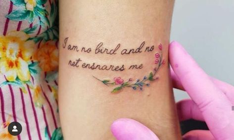 Tattoo Jane Eyre Charlotte Bronte Jane Eyre Tattoo Ideas, Jane Austen Tattoos, Jane Eyre Tattoo, Jane Austen Tattoo Ideas, Jane Austen Tattoo, Jane Eyre Quotes, Literary Tattoo, Really Bad Tattoos, Brontë Sisters