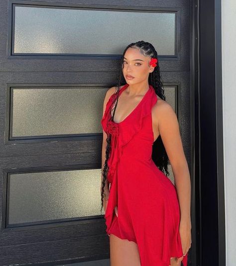 Red Summer Outfits Black Women, Kenyan Aesthetic, Formal Dresses Ball Gowns, Red Homecoming Dress, Red Formal Dresses, Red Summer Dresses, Red Homecoming Dresses, A Night To Remember, Big Night