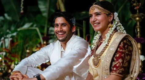 Samantha Akkineni We have fixed the timeline as to when we want to have a baby - The Indian Express Naga Chaitanya, Indian Wedding Receptions, Samantha Wedding, Samantha Ruth Prabhu, Koffee With Karan, Marriage Photos, Samantha Ruth, Bridal Wedding Hair, Wedding Pics