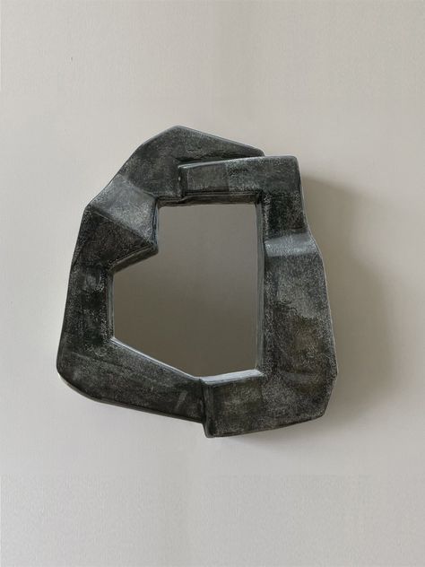 Narcissi Wall Mirror by Vava Objects, Mirrors Sculptural Mirror, Textured Mirror, Mirror Abstract, Raw Design, Corner Mirror, Ceramic Furniture, Unique Mirrors, Cool Mirrors, Decorative Mirror