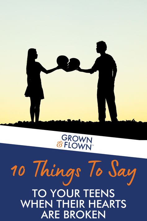 Unsure of what to say when your teenage child is going through heartbreak? Here are 10 things they need to hear. When Your Kids Break Your Heart, Raising Teenagers Quotes, How To Deal With Teenage Daughter, Inner Teenager Healing, When Your Child Breaks Your Heart, Raising Teenagers, Mom Support, Parenting Tools, Parent Support