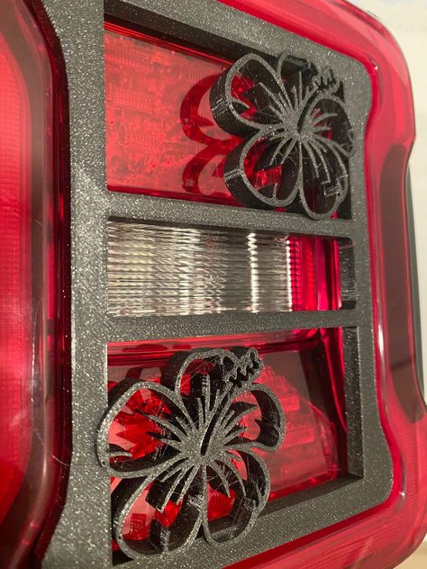 Custom tail light covers for the Jeep Wrangler JK/JKU /JL (2019-2023). VERY IMPORTANT as these covers fit the standard (LED) style of taillights VERY Important. Custom 3D printed with PRO PLA Filament. Add a custom look to your Jeep. No modifications needed to install. Sold as a pair. P Please Add our store as we upload new designs weekly! Comes with durable 3M double-faced tape on the back for mounting over your stock taillights. These taillight covers do not screw on, they are installed with a 2019 Jeep Wrangler Accessories, Jeep Exterior Accessories, Jeep Decorations Interior, Cute Jeep Accessories, Cool Jeeps Wrangler, Jeep Decorations, Jeep Wrangler Girly, Jeep Life Decal, Jeep Swag