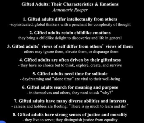 Gifted Adults Characteristics, Giftedness In Adults, Neurodivergent Gifted, Gifted Adults, English Hacks, Neurodivergent Brain, Neurodivergent Things, Strengths Finder, Twice Exceptional