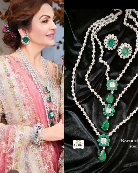 neeta ambani jewellery available book it Neeta Ambani Jewellery, Ambani Jewellery, Neeta Ambani, Green Jewelry, Classy Jewelry, Precious Stones, Wedding Jewelry, Jewelry Collection, Necklaces