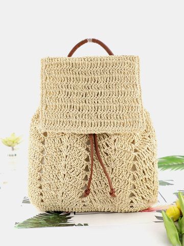 Boho Backpacks, Simple Purse, Beach Backpack, Mochila Crochet, Backpacks For School, Bucket Handbags, Outdoor Bag, Shoulder Backpack, Pocket Bag