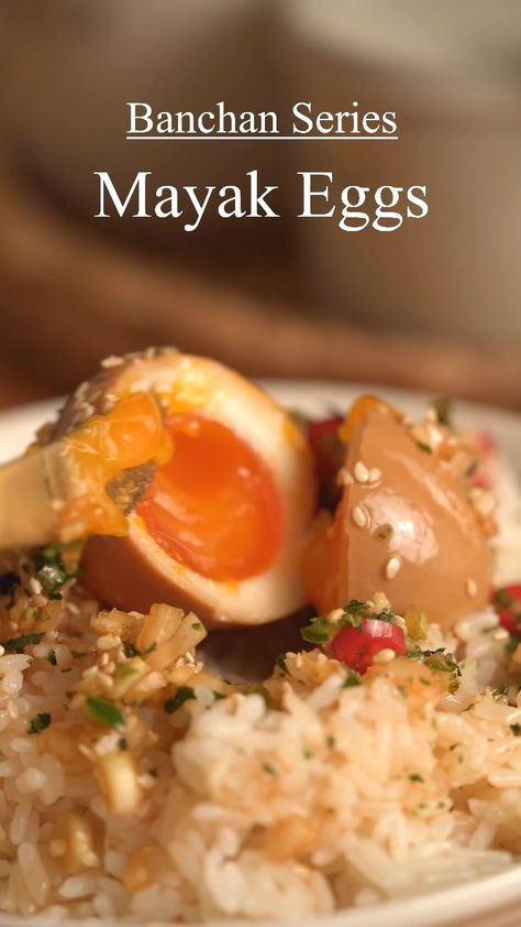 Mayak Eggs also called Drug Eggs (Recipe is linked in our bio, just type "Eggs" in the search) #mayak #mayakeggs #mayakegg #korean #koreanfood #recipes #egg #eggs #eggrecipe #marinatedeggs #fyp #fypシ #fypage #foryou #foryoupage #foryourpage #HowTo #asmr #asmrsounds #cooking #trending Mayak Eggs, Stella Jang, Eggs In Muffin Tin, Eggs Florentine, Prepared Eggs, Bento Recipes, Eggs Recipe, Rabbit Food, Baked Eggs