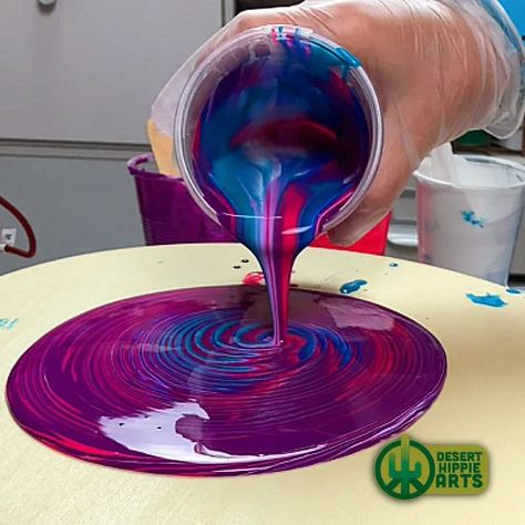 How To Paint Pour On Canvas, Paint Pouring Supplies, Paint Pour Techniques, How To Mix Acrylic Paint For Pouring, Acrylic Paint Pouring For Beginners, Acrylic Pouring Art For Beginners, Acrylic Paint Crafts, Paint Pouring For Beginners, Acrylic Pour Painting For Beginners