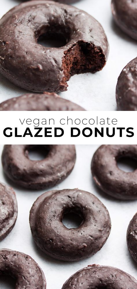 Vegan Chocolate Glazed Donut, Vegan Chocolate Donut Recipe, Easy Vegan Donuts Baked, Vegan Doughnut Recipe Baked, Easy Vegan Donut Recipe, Vegan Baked Donut Recipe, Vegan Doughnut Recipe, Vegan Donuts Baked, Donuts Glazed