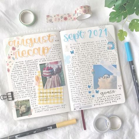 ayesha | journaling on Instagram: "HAPPY SEPTEMBER YALL!! August flew by wayyyy too fast 😭. So here’s my august recap + September spread! . I’m not sure if anyone will read this, BUT I spontaneously decided to change up my feed a bit! (by spontaneously, I mean I made the decision as I was taking these photos 🤧. I didn’t make a plan to change my feed, I just thought “hey, maybe I should add some plants in this photo!”. And then I placed a fake plant there. The end :D). Sooo I’ll try out this ne August Recap Journal, September Journal Ideas, Bullet Journal Ideas Pages August, September Spread, August Title Page Bullet Journal, Monthly Recap Bullet Journal, August Spread Bullet Journal, Bullet Journal August, Study Mode