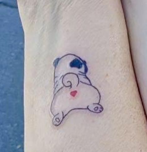 Pug Paw Tattoo, Small Pug, Pug Tattoo, Paw Tattoo, Memorial Tattoos, Piercing Ideas, Tattoos Ideas, Minimalist Tattoo, Tattoos And Piercings