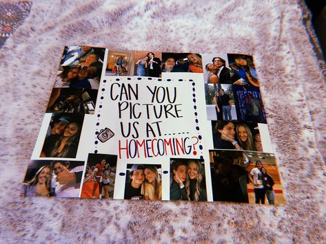 “Can you picture us @ Homecoming ?” Can You Picture Us At Hoco, I Can Picture Us At Homecoming Proposal, Picture Us At Hoco Proposal, Can You Picture Us At Prom Promposal, Can You Picture Us At Hoco Proposal, Canes Promposal, Will You Go To Homecoming With Me, Asking Someone To Homecoming Ideas, Dance Questions