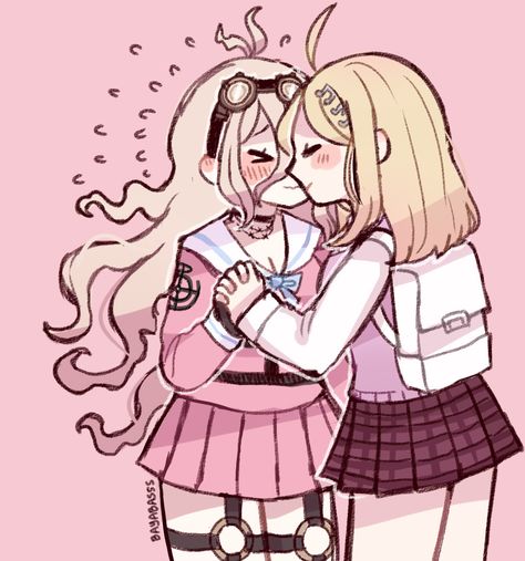 Miu X Kaede, Danganronpa Ships, New Danganronpa V3, Trigger Happy Havoc, Picsart Photo, Danganronpa 3, Danganronpa V3, Danganronpa Characters, Matching Pfps