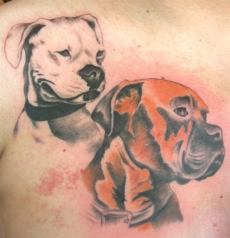 Boxer Dog Tattoo, Dog Tattoo Design, Ears Tattoo, Boxer Tattoo, Tattoo Silhouette, Boxers Dogs, White Boxer Dogs, Dog Portrait Tattoo, Tattoo Dog