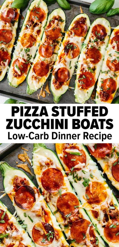 Stuffed Zucchini Boats Keto, Pizza Stuffed Zucchini Boats, Gluten Free Zucchini Boats, Zucchini Boat Pizza, Zucchini Pizza Roll Ups, Pepperoni Zucchini Boats, Easy Zucchini Boats, Low Calorie Zucchini Boats, Zucchini Boats Pizza